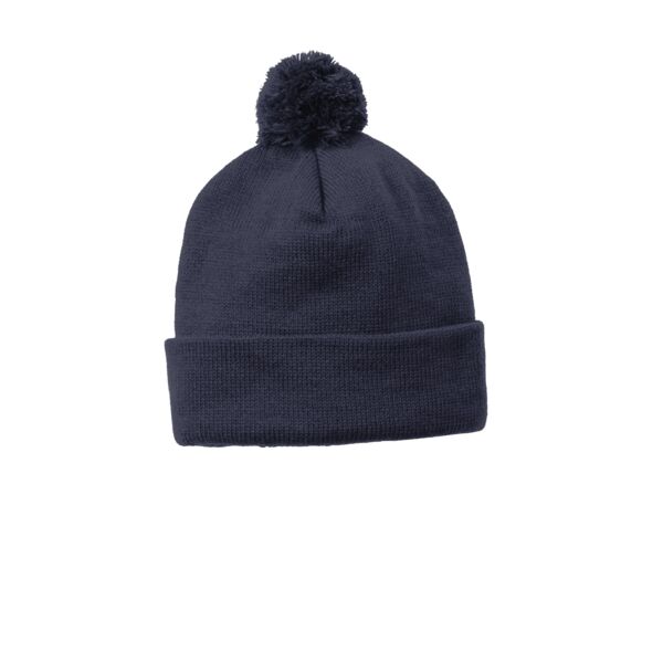 Solid Pom Pom Beanie Thumbnail